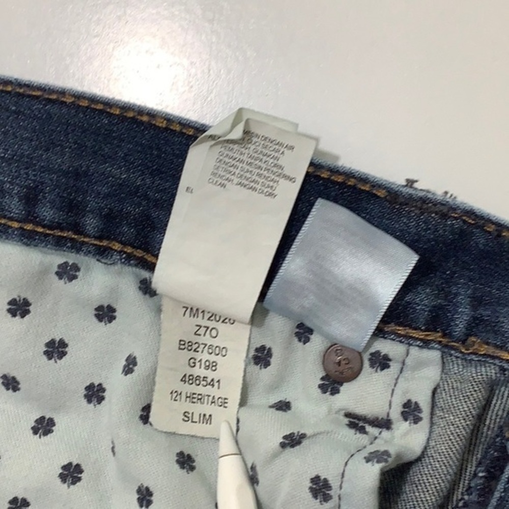 Lucky brand 121 Heritage slim premium Italian denim jean size 38 X 30 EUC - Picture 14 of 16